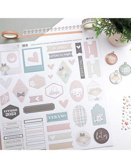 Basic die-cut sheet, 'CeliAlice'