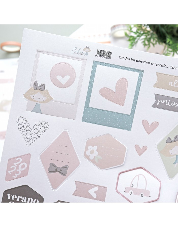 Basic die-cut sheet, 'CeliAlice'