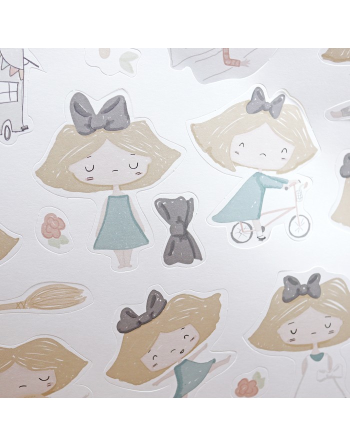 Ilustrations die-cut sheet, 'CeliAlice' Ilustrations die-cut sheet, 'CeliAlice'
