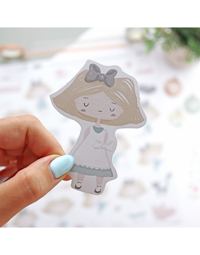 Ilustrations die-cut sheet, 'CeliAlice' Ilustrations die-cut sheet, 'CeliAlice'