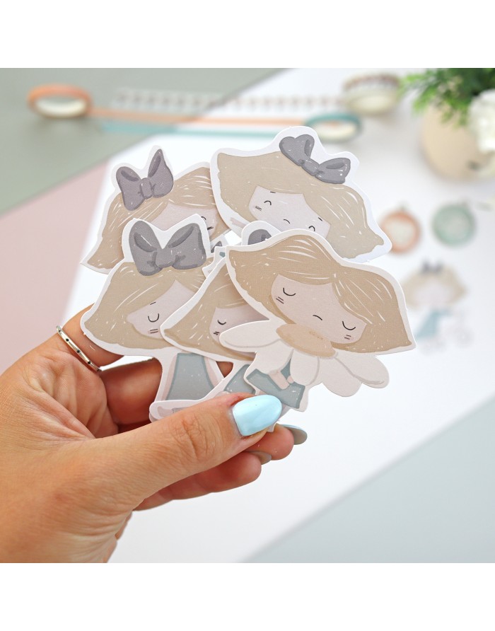 Ilustrations die-cut sheet, 'CeliAlice' Ilustrations die-cut sheet, 'CeliAlice'