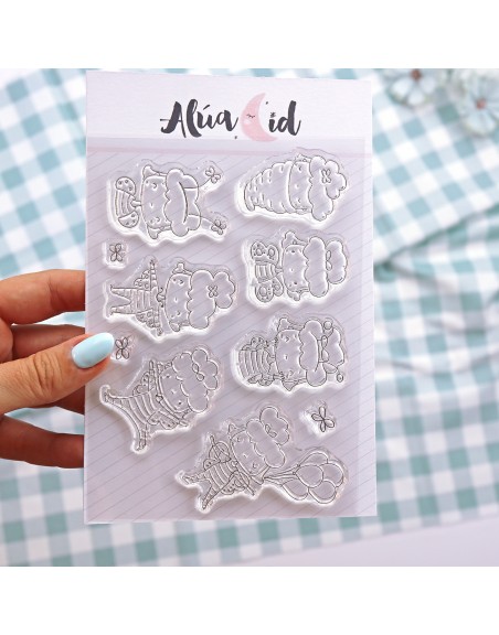 'MiniLulis Butterflies' clear stamps