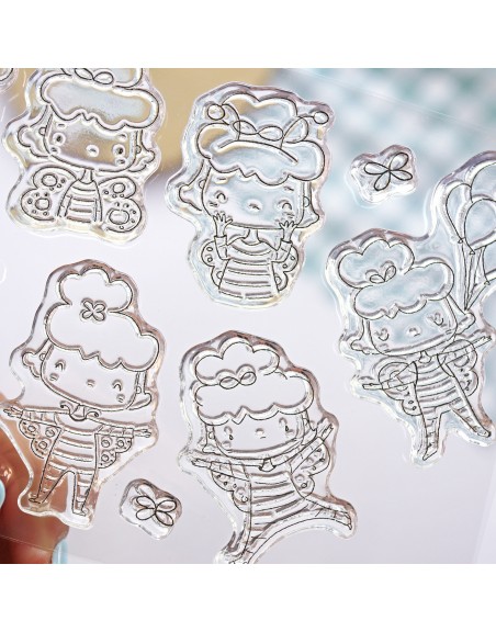 'MiniLulis Butterflies' clear stamps