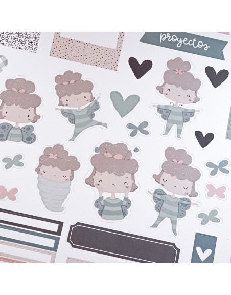 Paper pad 12x12", 'Proyecto Mariposa'