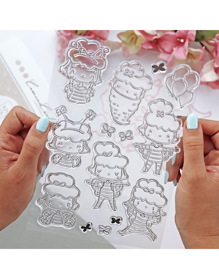 'Proyecto Mariposa' clear stamps set