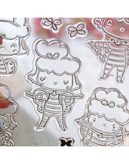 'Proyecto Mariposa' clear stamps set