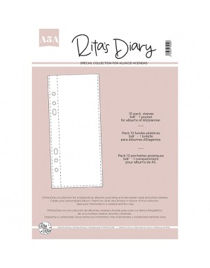 3x8" 1 pocket sleeves for Rita's Diary