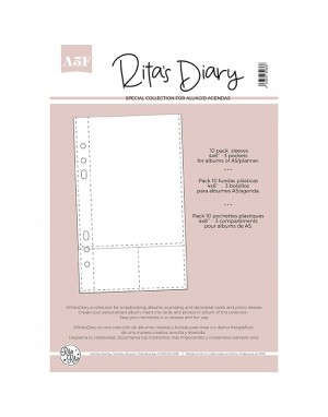 4x8" 3 pockets sleeves for Rita's Diary