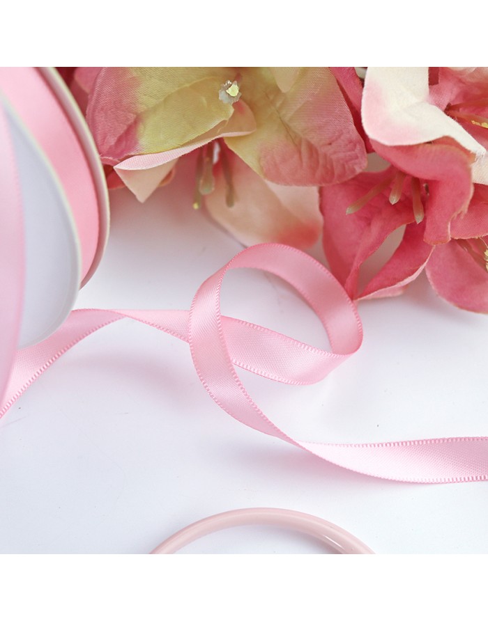 Baby pink satin ribbon