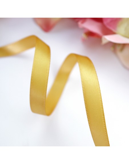Ocre satin ribbon