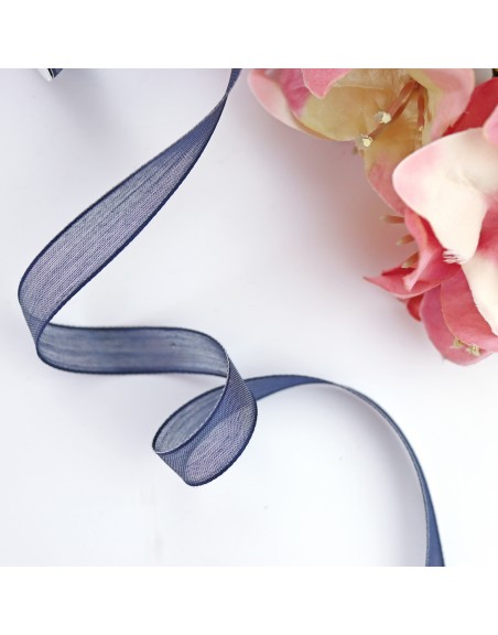 Navy muslin ribbon