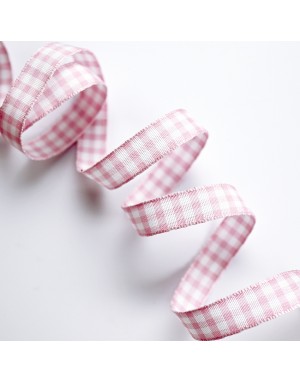 Rosa Vichy ribbon 10 mm