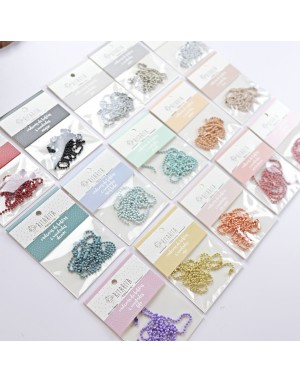 Set of 6 Lilac ball chains 2