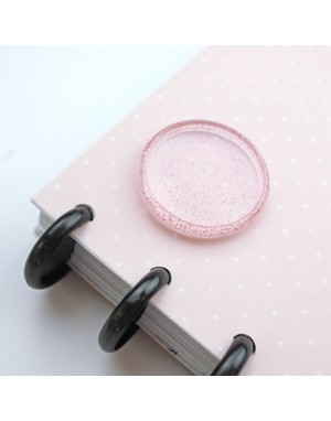 Pink glitter binding disc 2