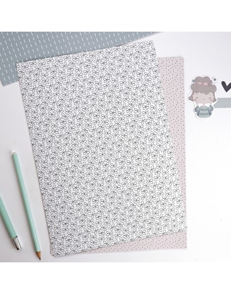 Set of 2 sheets 'Proyecto Mariposa'