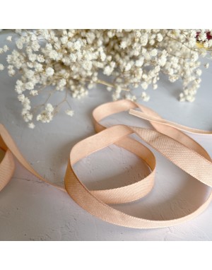 Salmón color linen ribbon