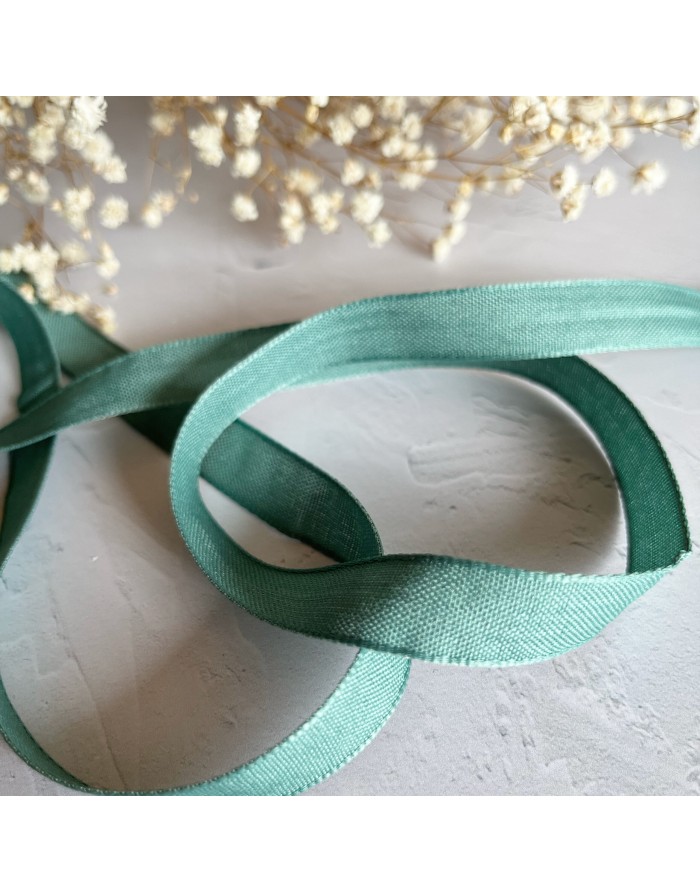 Azul vintage color linen ribbon