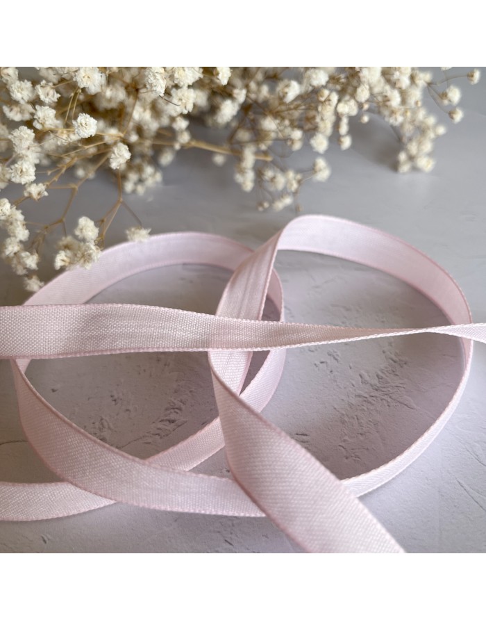 Rosa bebé color linen ribbon