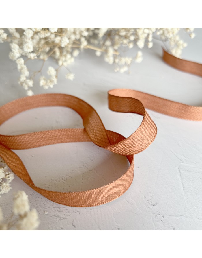 Tile color linen ribbon