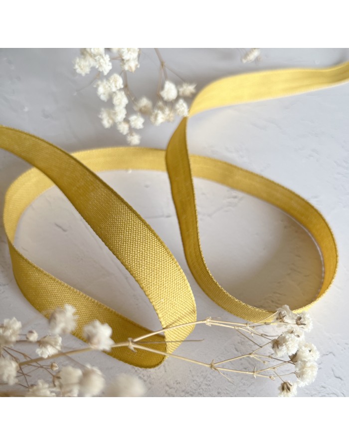 Mostaza color linen ribbon