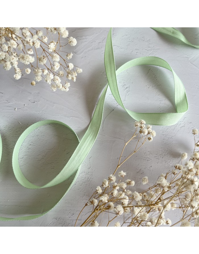 Menta color linen ribbon