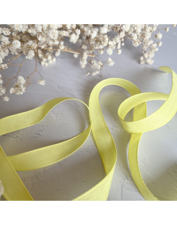 Lemon color linen ribbon