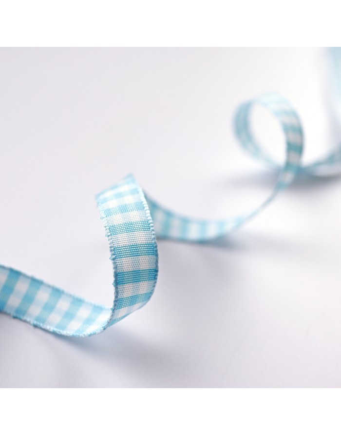 Baby blue vichy ribbon