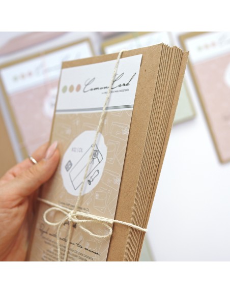 Set of 12 DL kraft envelopes