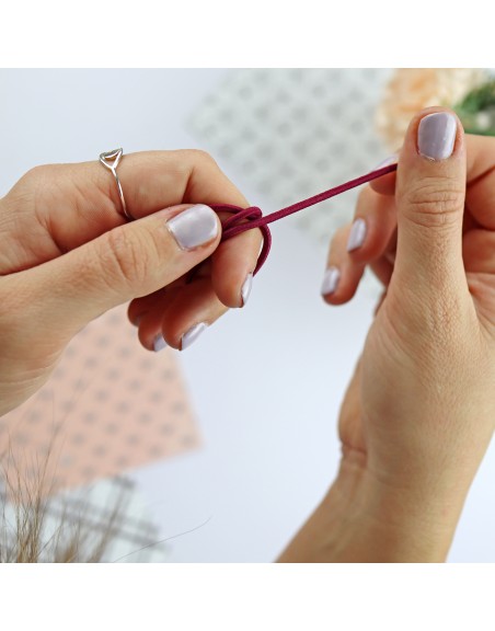 Burdeos elastic cord