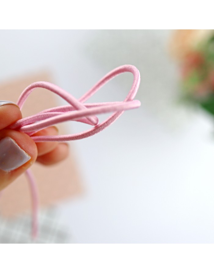 Baby pink elastic cord