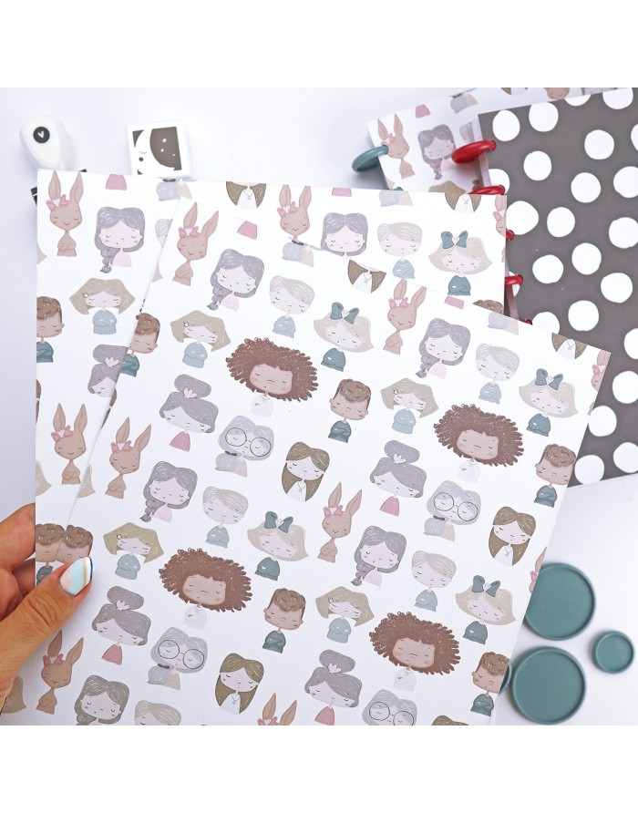 Set of 2 sheets 'Hasta la concha/Dots' Set of 2 sheets 'Hasta la concha/Dots'