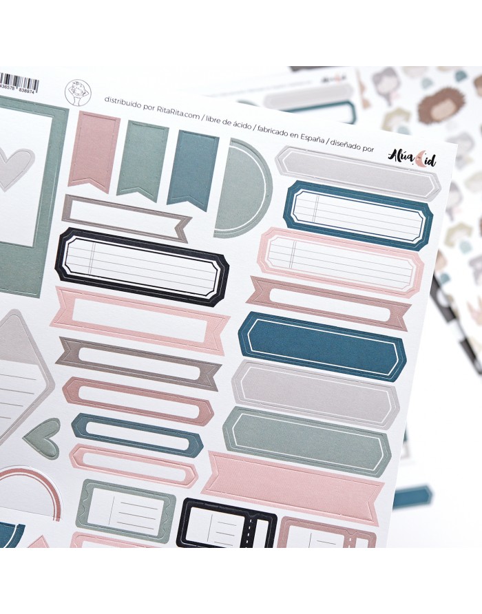 Hasta la concha Documenta die-cuts sheet | Alúa Cid