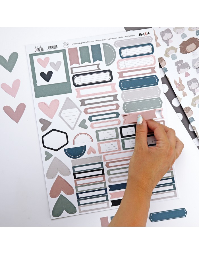 Hasta la concha Documenta die-cuts sheet | Alúa Cid