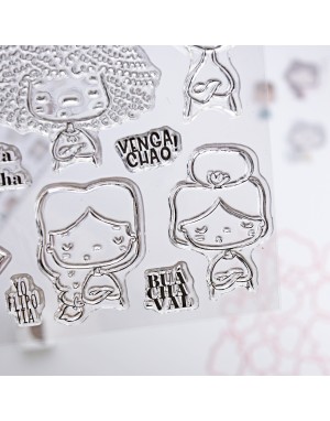 'Hasta la concha' clear stamps set 2