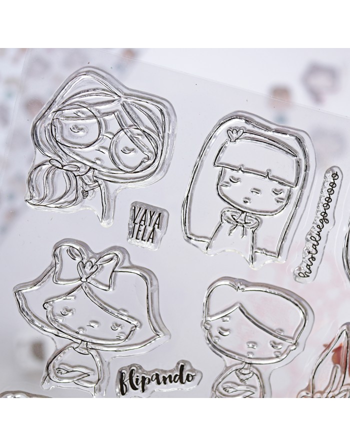 Hasta la concha clear stamps set | Alúa Cid