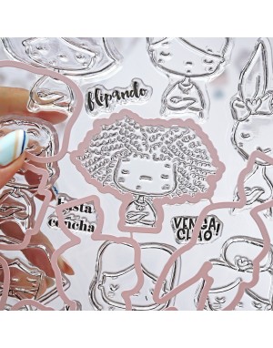 'Hasta la concha' clear stamp & die set 2