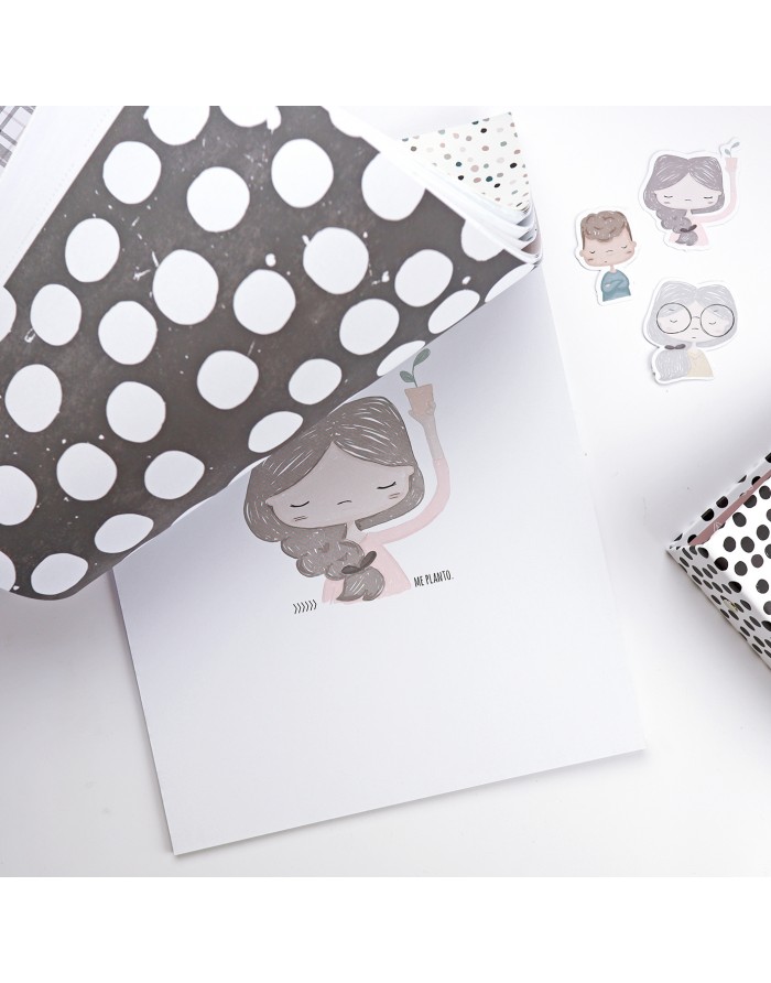 Hasta la concha 9x12'' paper pad | Alúa Cid design