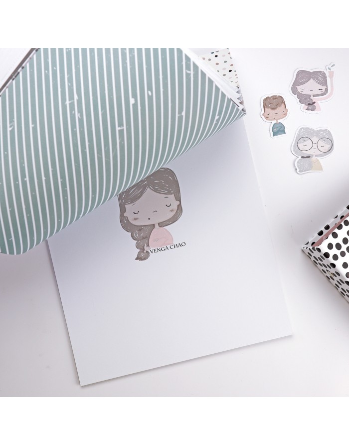 Hasta la concha 9x12'' paper pad | Alúa Cid design'