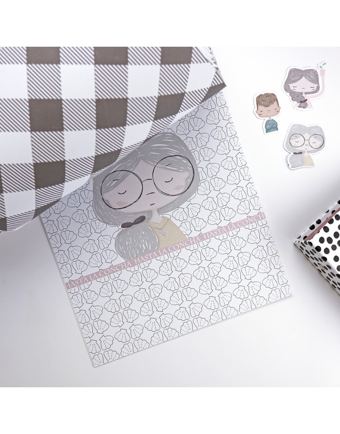 Hasta la concha 9x12'' paper pad | Alúa Cid design