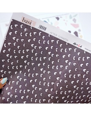 Corazones binding fabric sheet | Hasta la concha collection by Alúa Cid