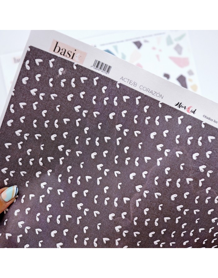 Corazones binding fabric sheet | Hasta la concha collection by Alúa Cid