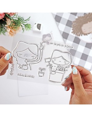 'Me planto' clear stamps
