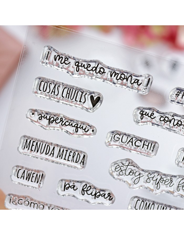 Hola chicos! clear stamps set