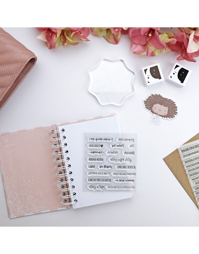 Hola chicos! clear stamps set