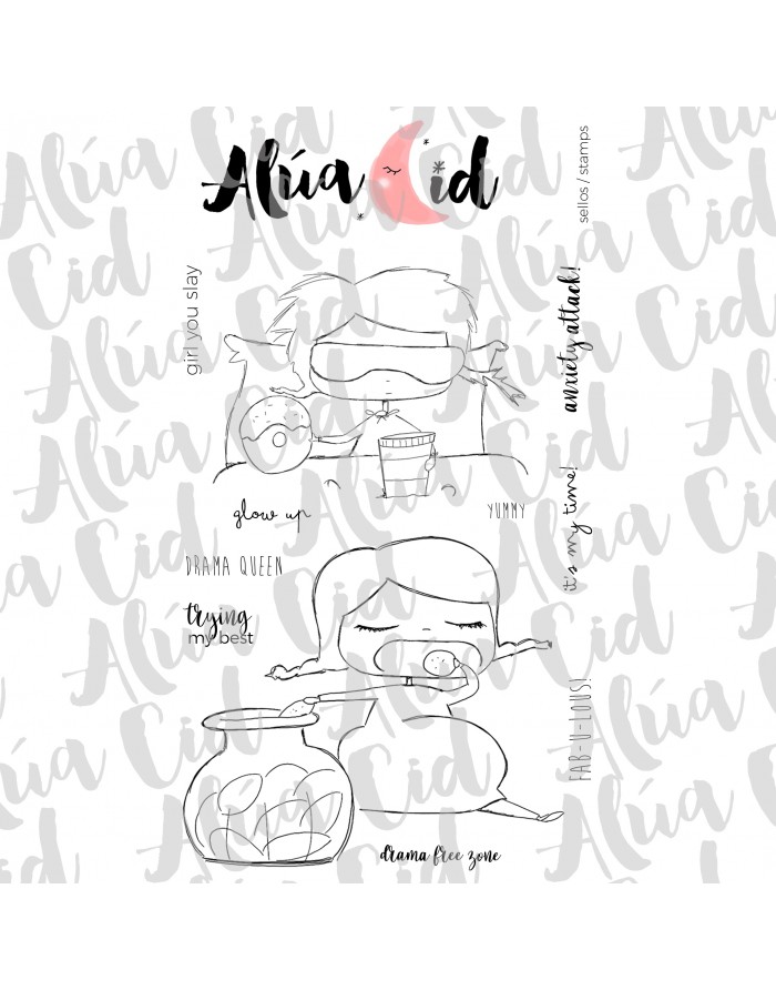 Dramafree ENGLISH clear stamps set |...