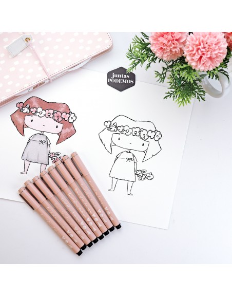 Complete range of drawing pens livinglavidacuqui | Alúa Cid