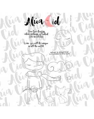 Unique ENGLISH clear stamps set | Alúa Cid 2