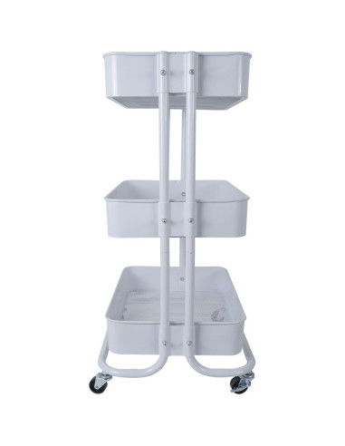 White metal trolley, Alúa Cid White metal trolley, Alúa Cid
