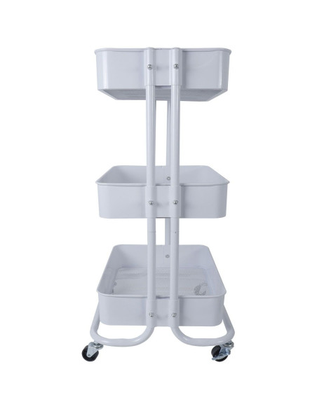White metal trolley, Alúa Cid