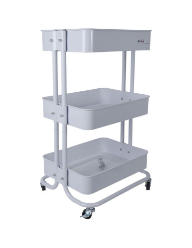 White metal trolley, Alúa Cid White metal trolley, Alúa Cid